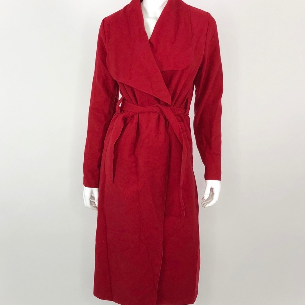 Red Waterfall Jacket Tie Belt Medium